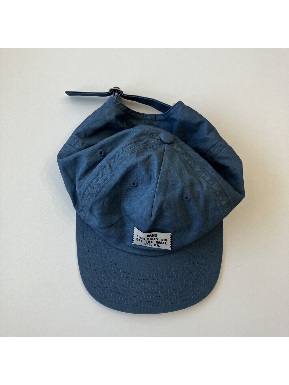 Vans Off The Wall Since Sixty Six Blue Packable Hat Adjustable Gorpcore Normcore